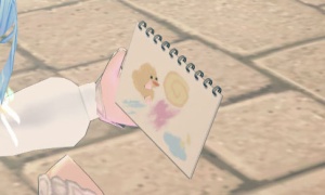 スケッチブックにクレヨンで絵を描くモーション スペシャルファンシークレヨンドゥードゥルウェア