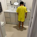 とおちゃんと、はっちゃん。
