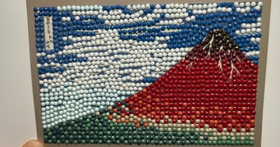 【セリア】大人のビーズアートが楽しい！110円で始めるおうち時間の趣味【富士の景色編】