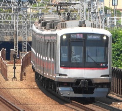 東急線多摩川駅にて