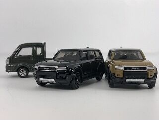25年10月トミカ新車　トヨタランドクルーザー250、スズキスーパーキャリー