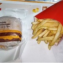 ダブルチーズバーガーセットいただきました＠マクドナルド