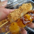 見附市本町の和菓子屋さん あわづや でへそだんごとごま餅！