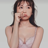 『秋元真夏さんの似顔絵を描きました』の画像