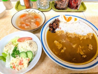 専門店「サカエヤ（新御徒町）」で「ポークカレー」と「チキンカレー」（※「けんちん汁」は寒い日の味方）