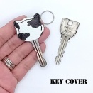 新作です。本革レザーキーケース猫ネコ好きの方へキーカバー鍵牛柄猫グッズ猫耳子猫