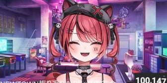 【VTuber】赤彩、チャンネル登録者10万人達成！『1カ月で7万人ぐらい増えてるのか』