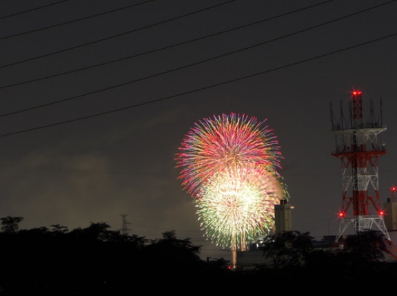 高槻から見えたなにわ淀川花火大会の花火。ちゃんと撮れました2026