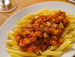 大根ミートソースのペンネ【#簡単 #時短 #レンジ #クレハタイアップ #PR】