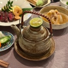 栗ごはんと、牛サガリステーキとかの夜ごはん