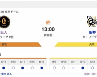 【虎実況】[8月17日] 阪神 vs 巨人（東京ドーム）21回戦　13:00～