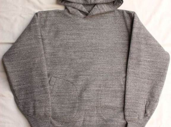 FREEWHEELERS / DOUBLE FACE ATHLETIC HOODED SWEAT SHIRT (GRAINED CHARCOAL GRAY)
