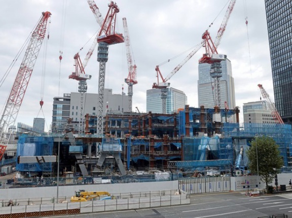 2025年11月8日撮影「Torch Tower（トーチタワー）」の建設状況！ホテル・住宅・展望台も入る高さ日本一となる385mの超高層ビル