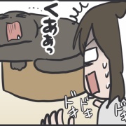 スミちゃんにこっそりごはんをあげようとしたら