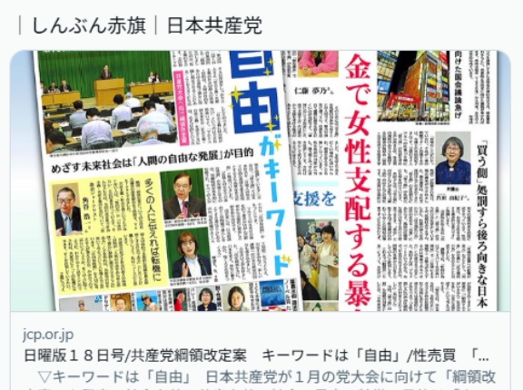 【共産党】性売買　「買う側」処罰と「売る側」不処罰・支援を
