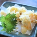 ゆり根とエビのかき揚げ