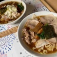 西津町にオープンした『しょうがの空』で『しょうが醤油らぁめん（平々麺）』『炙りブラックらぁめん』食べてみた。