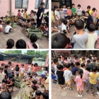 『年長さんが5月に植えた野菜とのお別れ式をしました。』の画像