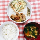 今日の給食（夏見台幼稚園・保育園）2026.7.30　韓国風焼き鳥