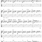 ギター弾き語りタブ譜など