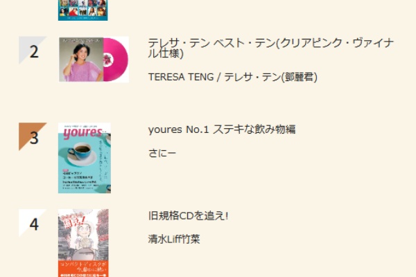 ディスクユニオン昭和歌謡館 - 昭和歌謡BEST5
