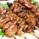 結構大変♪鶏肝串焼き