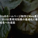 BtoBホームページ制作とWeb集客における費用対効果の最適化と事業成長への道筋