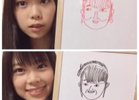 吉川七瀬が描いた行天優莉奈と寺田美咲の似顔絵ワロタｗｗｗ