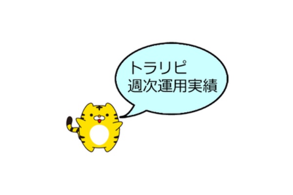 50代からの資産運用をトラリピで 運用実績 週次 50代からの資産運用をトラリピで 運用実績 週次