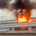 【火事情報】#交通情報 首都高神奈川1号横羽線 下り 大師付近 炎と黒煙あがる車両火災事故で通行止め渋滞7月23日 #首都高 #横羽線 #川崎 #火災