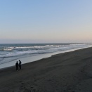 初春の小旅行2026－九十九里浜海岸，白子温泉に到着する。