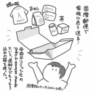 【絵日記】荷物を日本に送るよ！