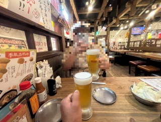 【ぬまつーグルメ】沼津駅北口の串カツ田中で、無限ホルモン串で、串→ビール→串→メガハイボール→串・・・の無限ループで参りました。(沼津市大手町)