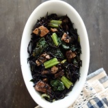 『レンジで★ひじきと小松菜の和えもの【レシピ2426】#お弁当 #お弁当おかず #簡単レシピ #時短料理 #料理レシピ #電子レンジ料理 #レシピ #おかず #節約レシピ #ひじき #小松菜 #油揚げ』の画像