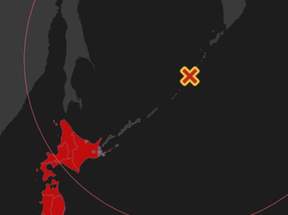 【緊急地震速報】千島列島でM9.9･最大震度7の地震 → 気象庁が取り消し