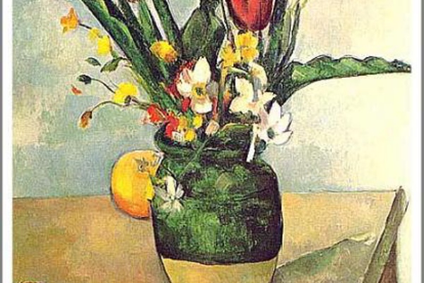ポール・セザンヌ チューリップの花瓶 額縁 インテリア The Vase of Tulips ( チューリップの花瓶 )」をテーマにした