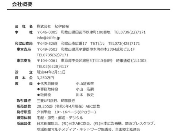 紀伊民報という中華スパイ機関