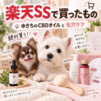 【楽天SS購入品】ゆきちが雷を克服したCBDオイルと、毛穴大ピンチからの脱却スキンケア！