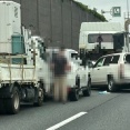 【現場の状況】#交通情報 東北道 上り 浦和IC～外環川口JCT付近 大型トレーラーや乗用車トラックなど複数台からむ多重事故で規制渋滞 さらに下り線でも事故8月3日 #東北道 #埼玉 #浦和 #川口