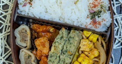 もらいもので助かります～夫のお弁当691