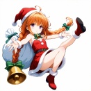 ・水曜AIイラスト部「はっぴークリスマス!?鈴河凜乃」