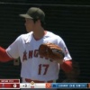大谷翔平、3回にコレアのタイムリーツーベースで先制を許す