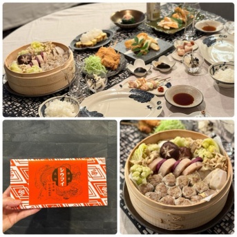 日本シリーズ第6戦をみながら、願かけの「崎陽軒のシウマイ」と居酒屋メニューの夜ごはん