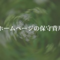 ホームページの保守費用