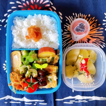 ベランダ菜園 野菜 初収穫お弁当