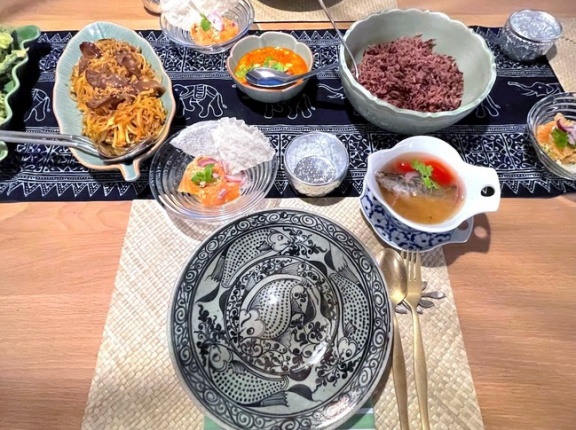 お料理教室で本格タイ料理を習う♪