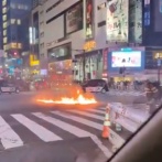 【動画あり】渋谷のスクランブル交差点　放火される