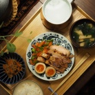 初めて作った鶏ももチャーシュー。新たな食感だった！