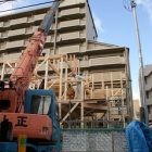 『大工工事「上棟」*curving house』の画像