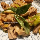 まさかのお古がぴったり！＆豚肉と長ネギにガーリック味噌炒め